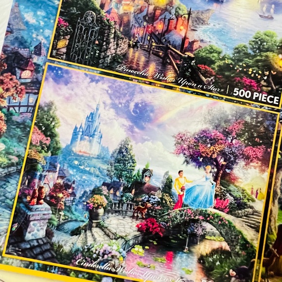 Disney Thomas Kinkade 4 in 1 Puzzle Set - Picture 10 of 16